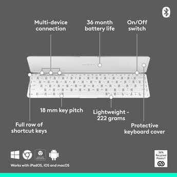 Logitech Keys To Go 2 Slim Portable Bluetooth Keyboard for iPad Logitech Keys To Go 2 Slim Portable Bluetooth Keyboard for iPad