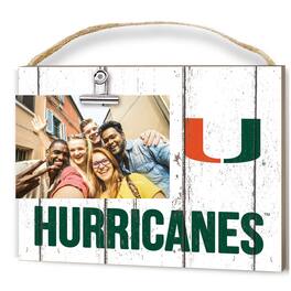 Jardine - Miami Hurricanes 8'' x 10'' Weathered Clip It Frame - White