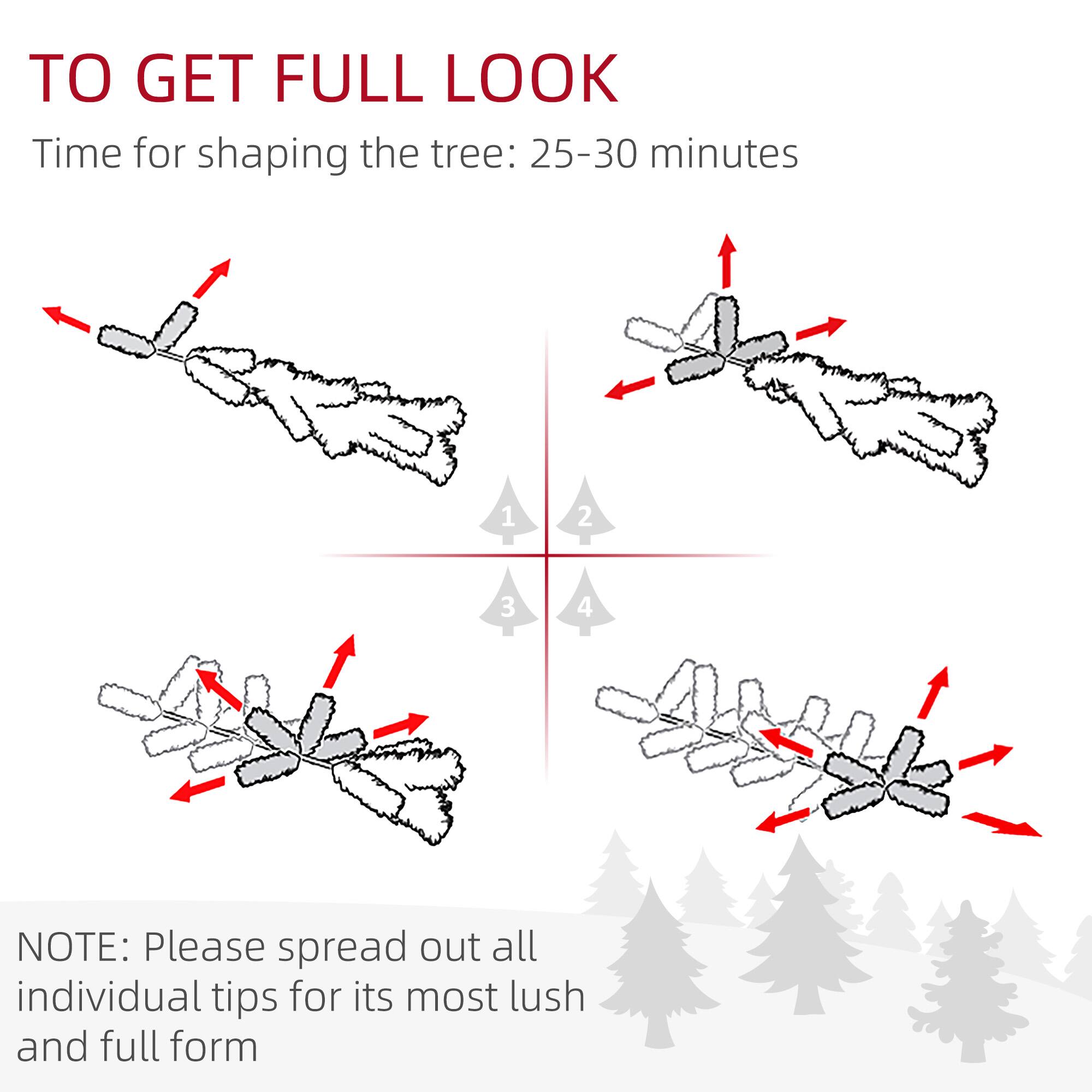 TO GET FULL LOOK

Time for shaping the tree: 25-30 minutes

1
2
3
4

NOTE: Please spread out all individual tips for its most lush and full form