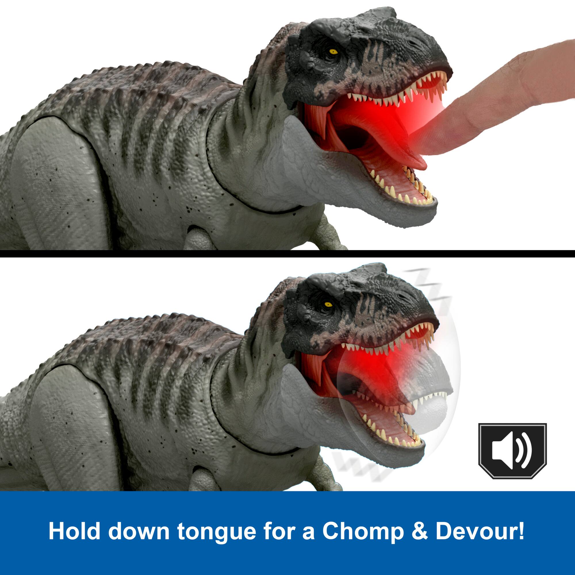 Hold down tongue for a Chomp & Devour!