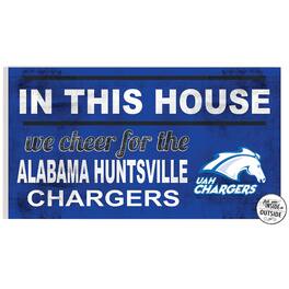 Jardine - UAH Chargers 11'' x 20'' Indoor/Outdoor In This House Sign - Blue