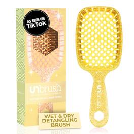 FHI Heat - UNbrush Wet/Dry Detangling Hair Brush with DuoFlex™ Anti-Static Bristles - Glitter Amber