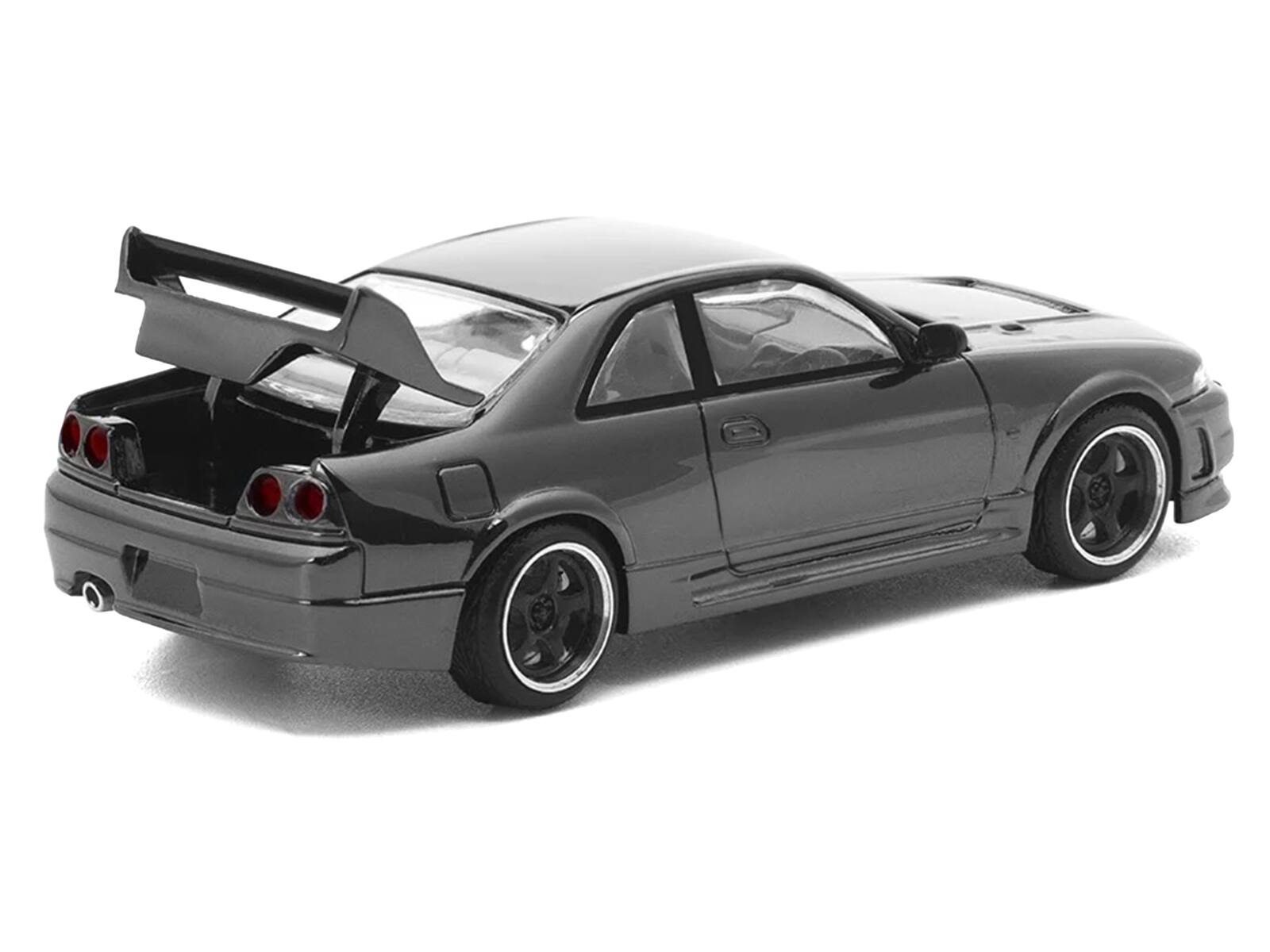 Alt View 3. Pop Race - GTR R33 400R RHD (Right Hand Drive) Dark Chrome "The Dark Chrome Series" 1/64 Die-Cast Model Car by Pop Race.