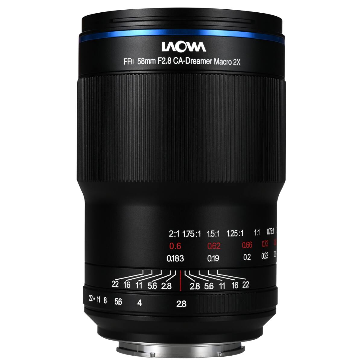 MOVI FFII 58mm F2.8 CA-Dreamer Macro 2X  
2:1 1.75:1 1.5:1 1.25:1 1:1  
0.75 0.66 0.72 0.6 0.62 0.2 0.22  
C 0.183 0.19  
22 11 8 56 11 4  
5.6 2.8 2.8 5.6 28 11 16 22