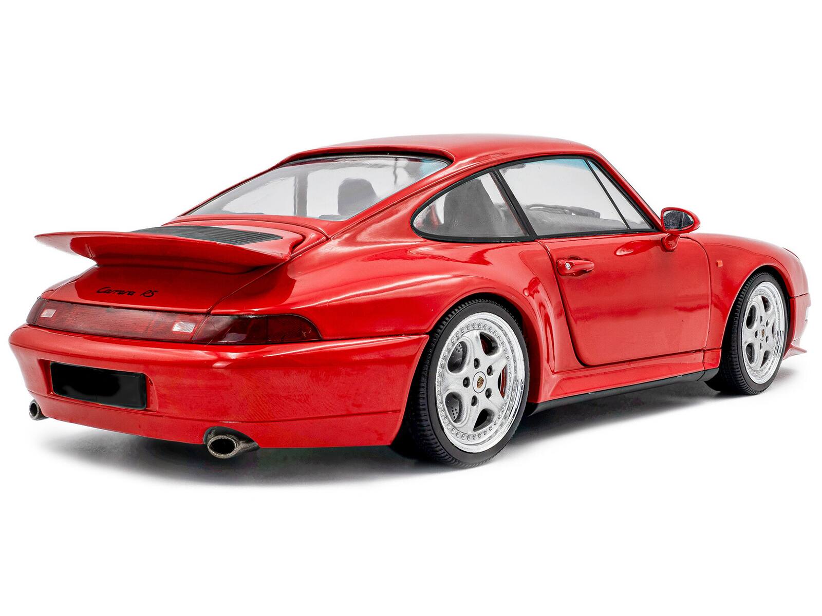 Alt View 3. Solido - 1997 Porsche 911 (993) Carrera RS Guards Red 1/18 Diecast Model Car by Solido.