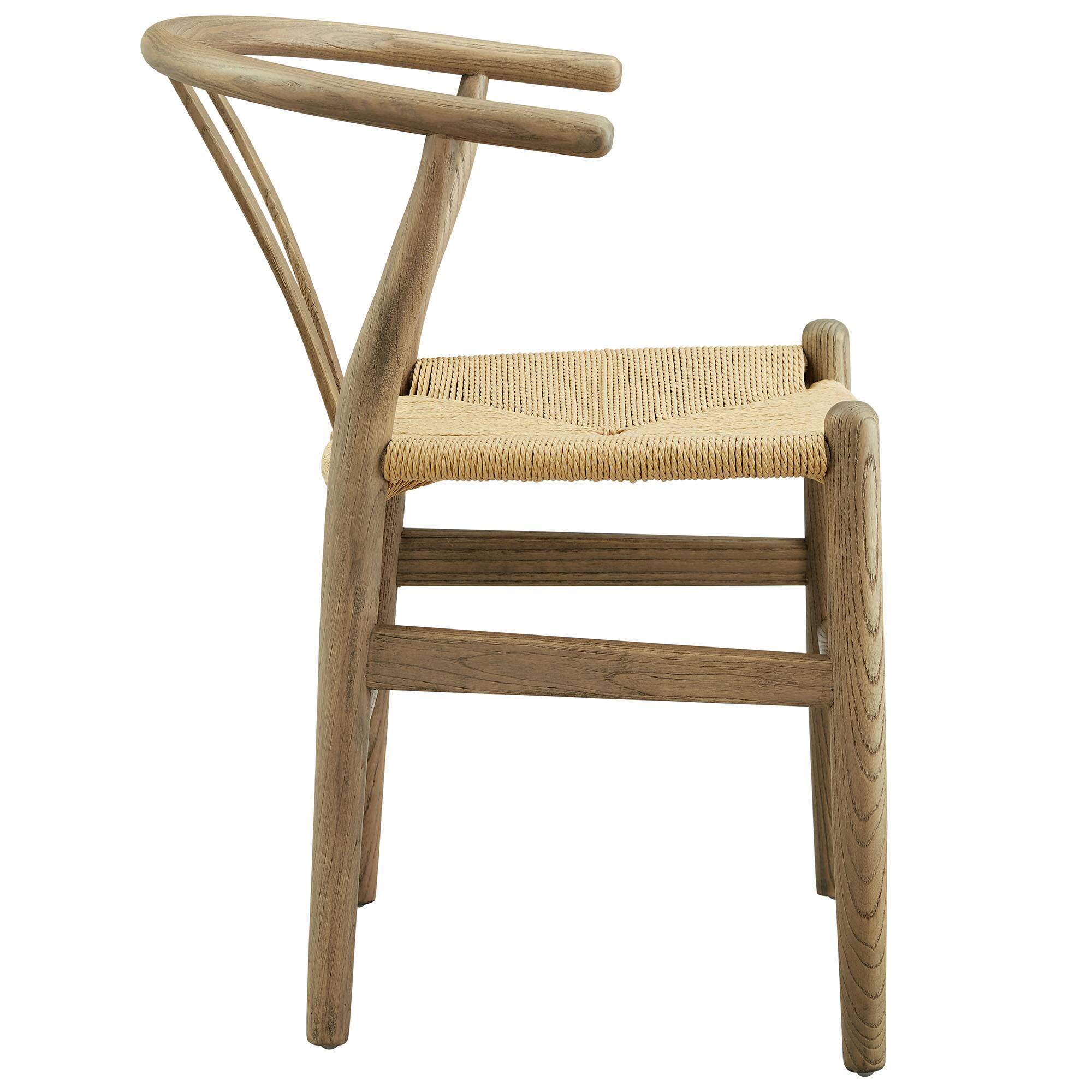 Back. Modway - Amish 29" Wood Dining Chair by Modway - Gray.