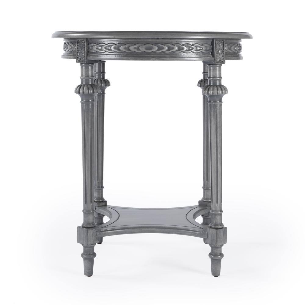 Alt View 2. Butler Specialty - Hellinger Round Lamp Table - Gray.
