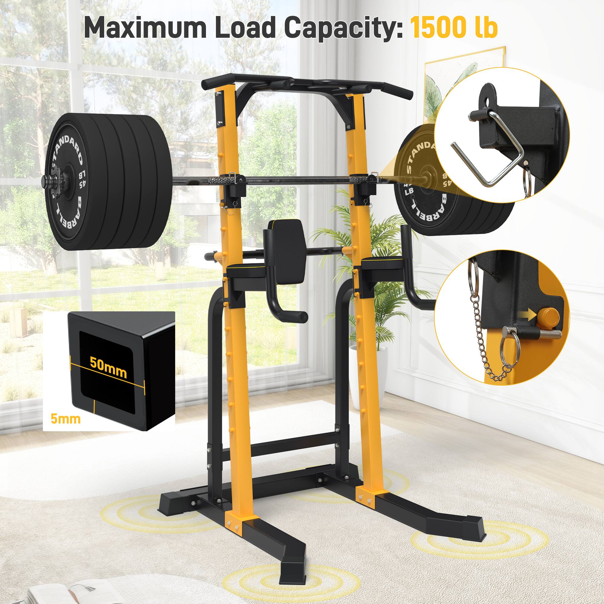 Maximum Load Capacity: 1500 lb

A STANDS 45 LB

50mm

5mm