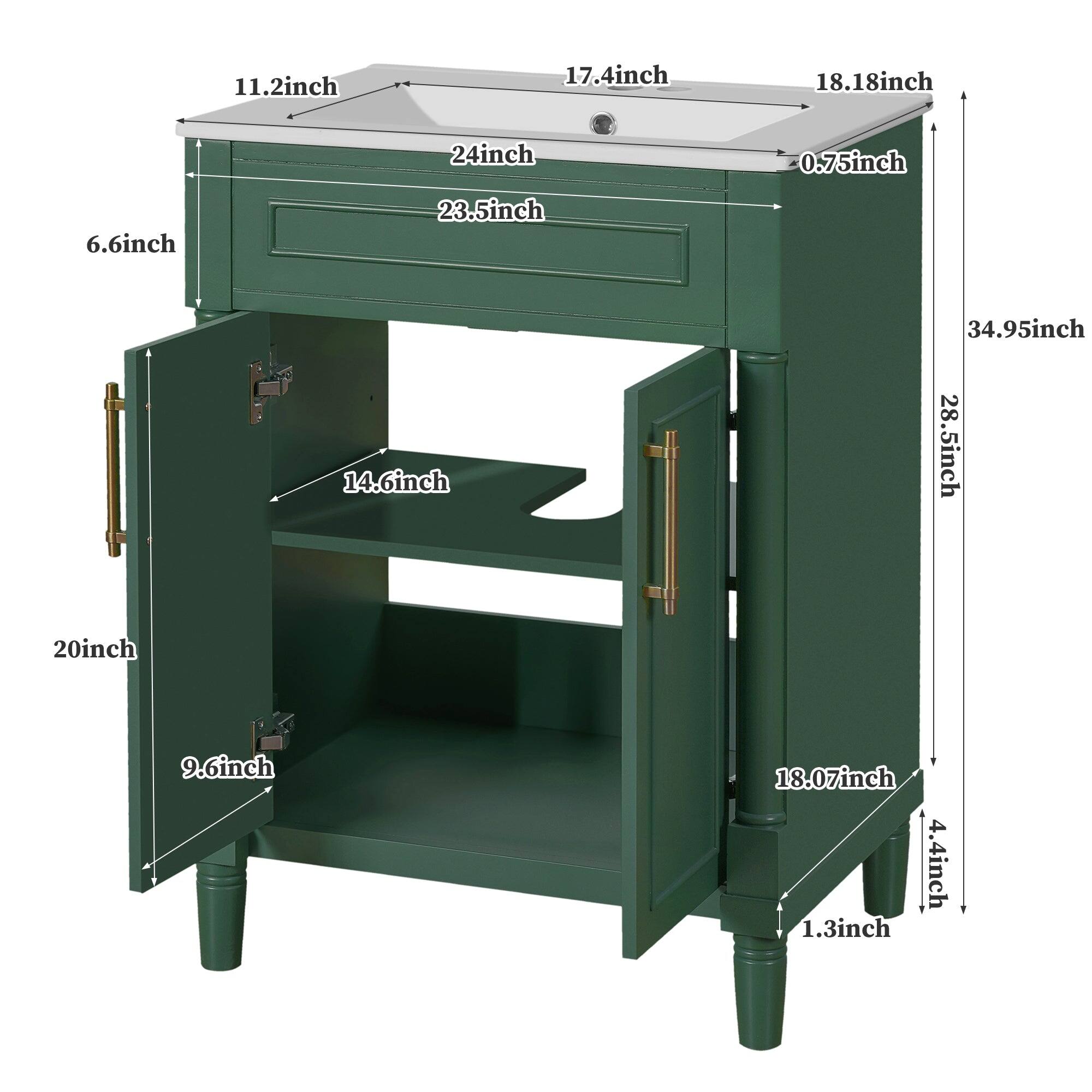 11.2 inch  
17.4 inch  
18.18 inch  
24 inch  
0.75 inch  
6.6 inch  
23.5 inch  
14.6 inch  
34.95 inch  
28.5 inch  
20 inch  
9.6 inch  
18.07 inch  
4.4 inch  
1.3 inch