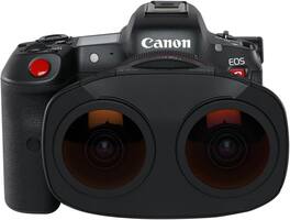 Canon - VR Content Creator Kit - EOS R5 C Full-Frame Hybrid Camera and RF5.2mm F2.8 L Dual Fisheye Lens - Black