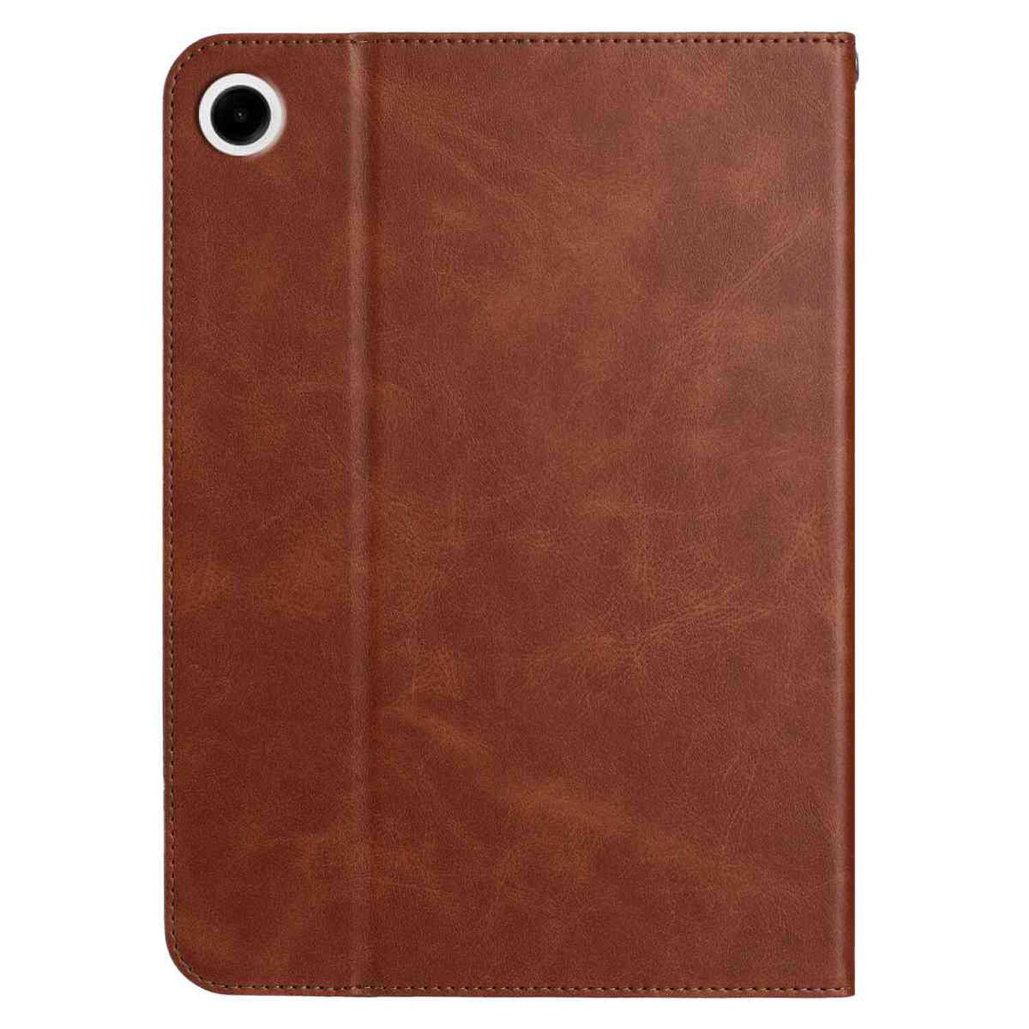 Alt View 4. Dteck - Retro PU Leather Folio Case for Samsung Galaxy Tab A9 2023 8.7" (SM-X110/X115),Shockproof Flip Card Slot Holder Cover - Brown.