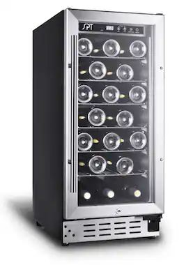 SPT - 33-Bottle Wine Cooler - Stainless Steel