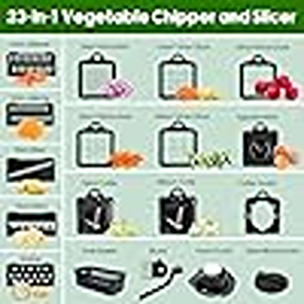 23-in-1 Vegetable Chipper and Slicer