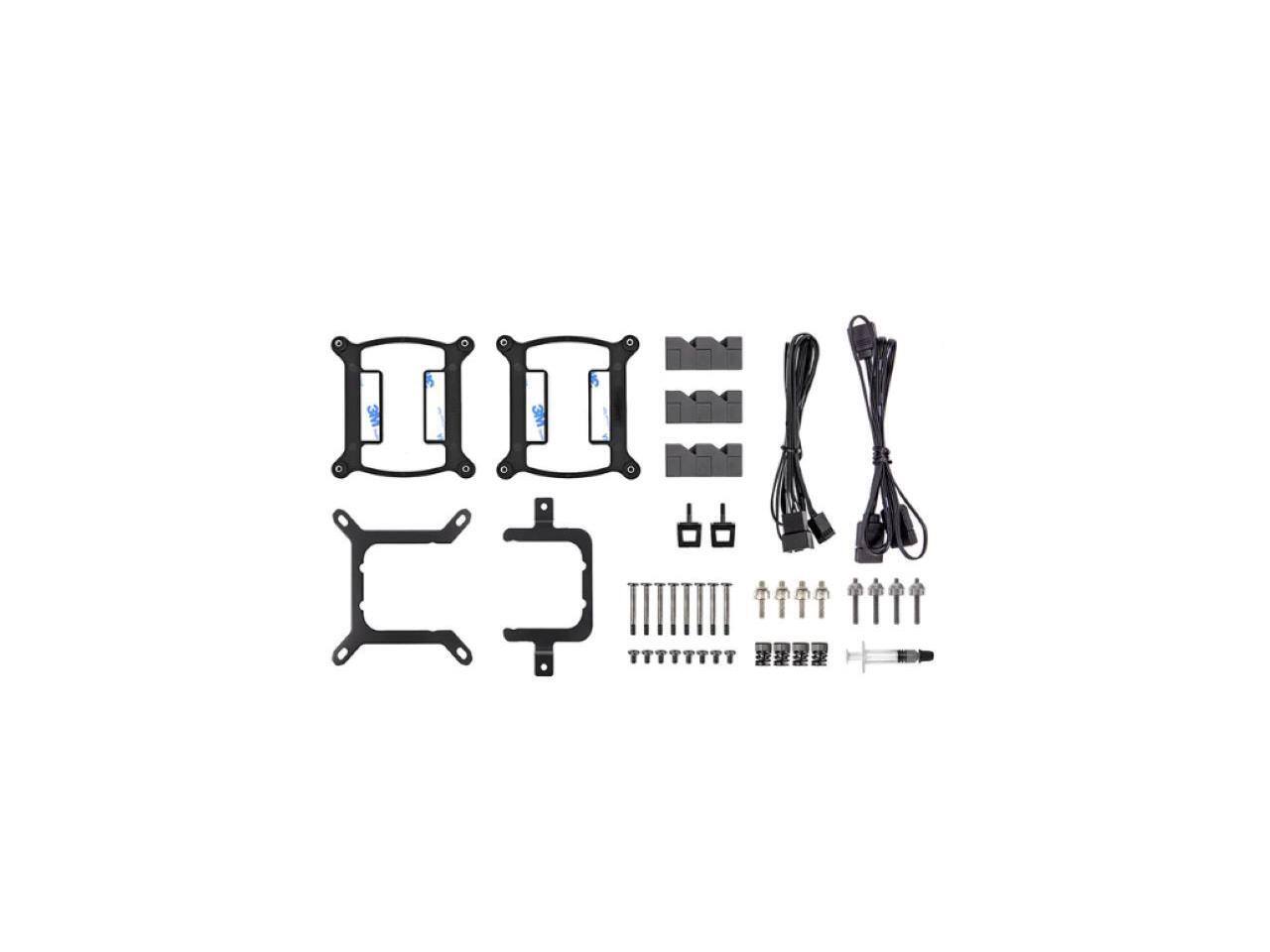 Alt View 4. Thermaltake - Thermaltake TH280 ARGB Sync V2 Liquid Cooler, 140mm*2 PWM Fans, Mirror Waterblock, CL-W375-PL14SW-A - ARGB.
