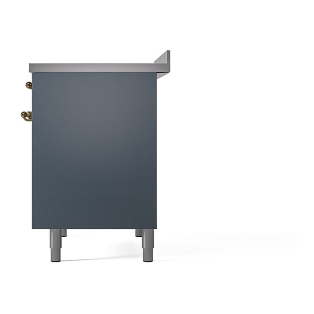 Alt View 4. ILVE - ILVE Nostalgie II 40 inch Induction Range with 6 Induction Elements (Blue Grey) - Blue Grey.