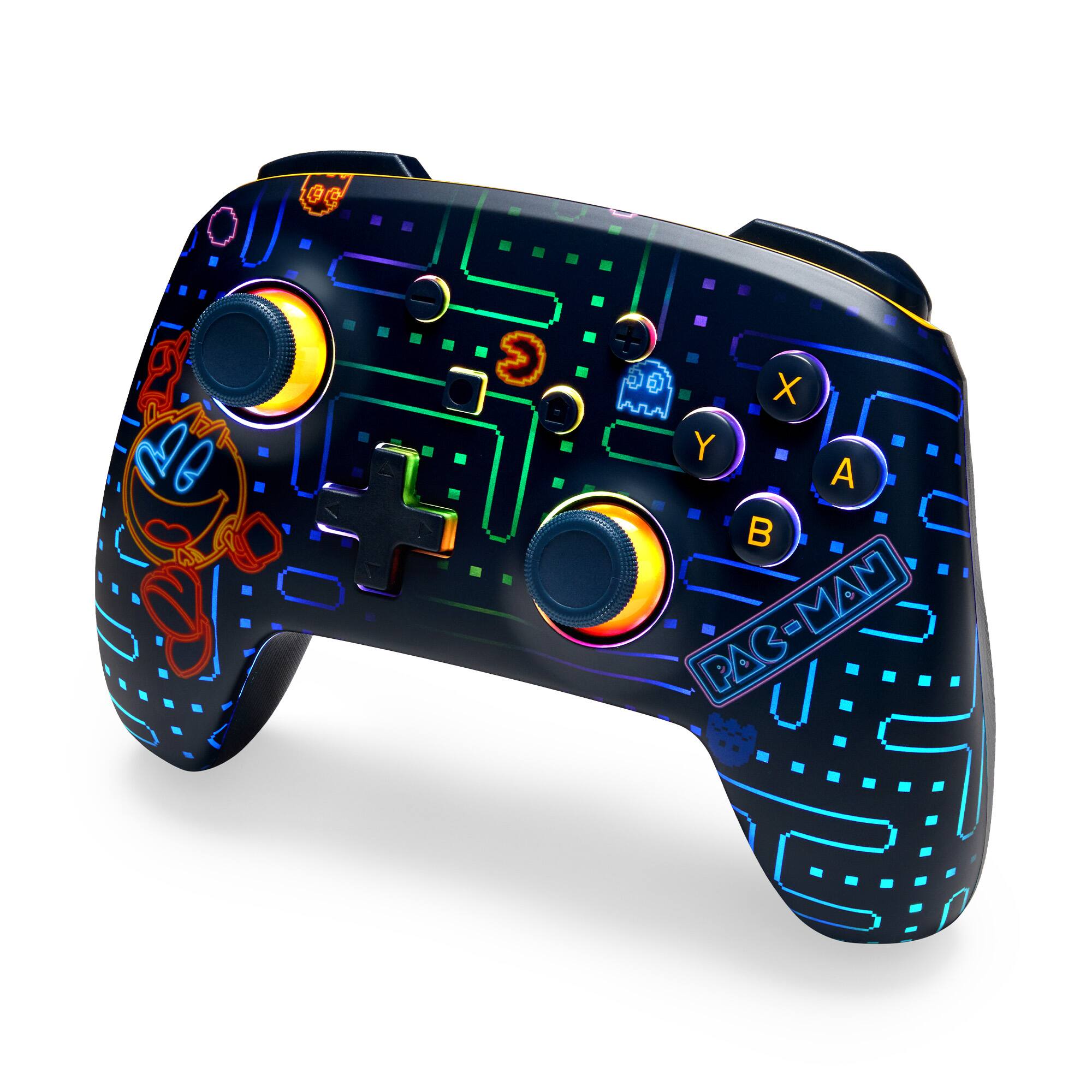Alt View 12. PowerA - PowerA Enhanced Wireless Controller for Nintendo Switch with Lumectra – PAC-MAN Neon Arcade - PAC-MAN™ Neon Arcade.