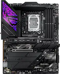ASUS - ROG STRIX Z890-E GAMING WIFI (Socket LGA 1851) Intel Z890 ATX DDR5 Wi-Fi 7 Motherboard - Black - Front_Zoom