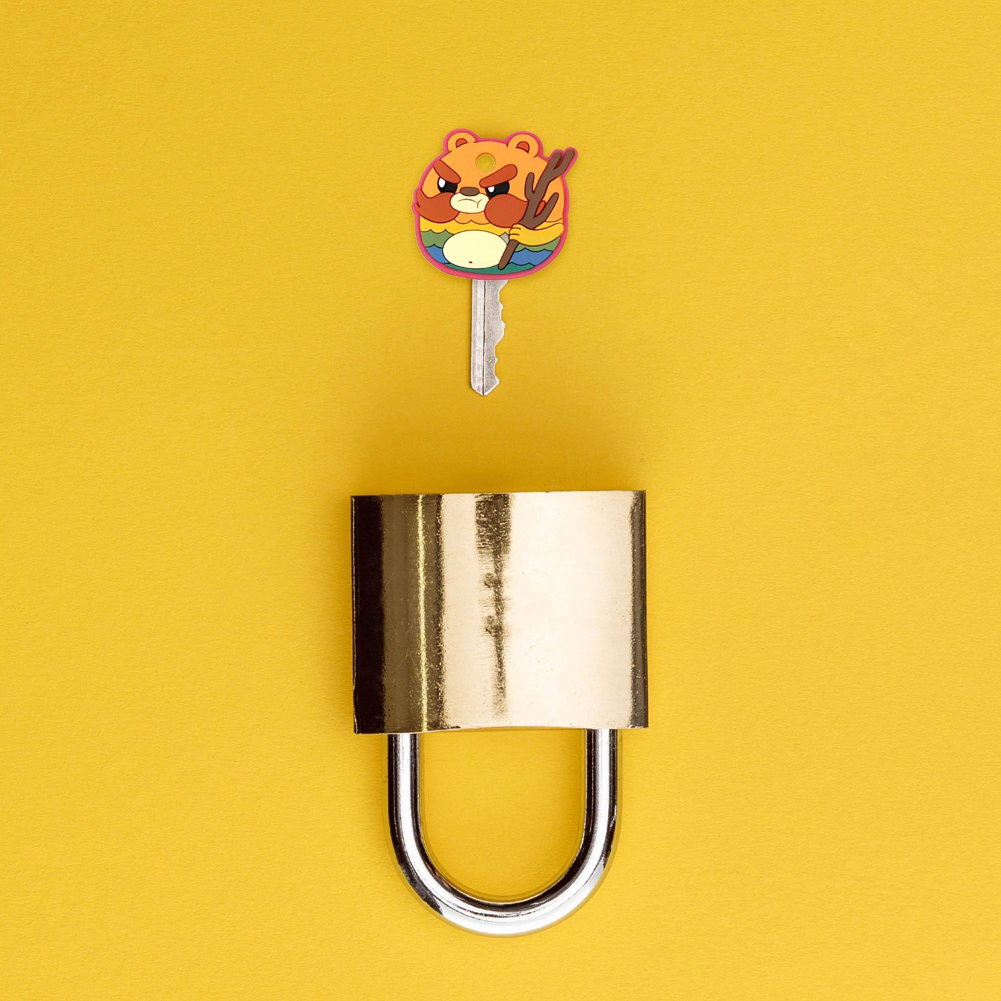 Alt View 10. Crowded Coop - Bravest Warriors Key Cover Cap Impossibear Accessory - Orange.