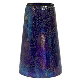 Sunnydaze - 11" H Mosaic Gazing Globe Stand - Iridescent Purple