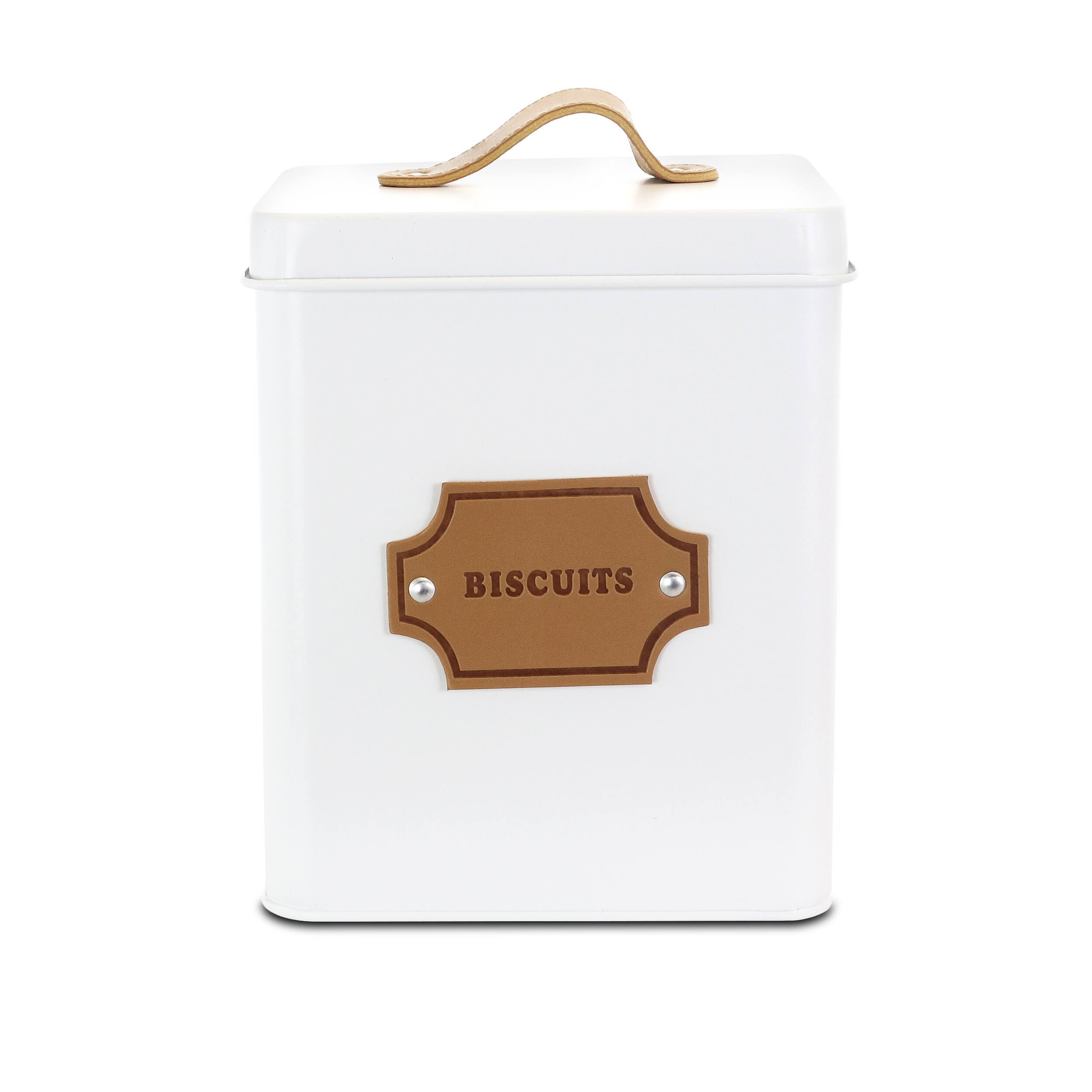 Alt View 2. MegaChef - MegaChef Kitchen Food Storage and Organization 5 Piece Canister Set in White - White and Brown.