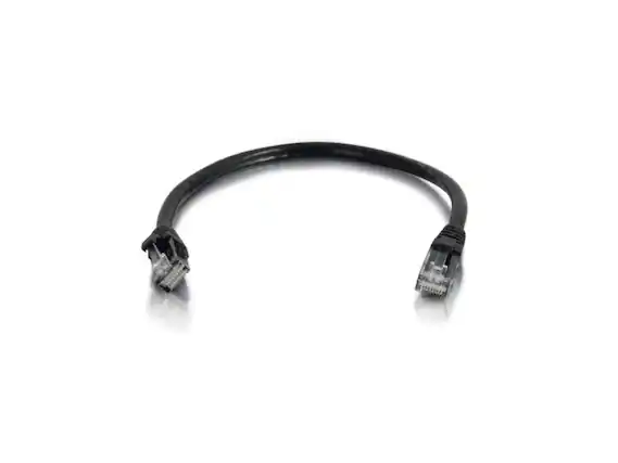 Front. Cables to Go - C2G 00402 Cat5e Cable - Snagless Unshielded Ethernet Network Patch Cable, Black (4 Feet, 1.21 Meters).