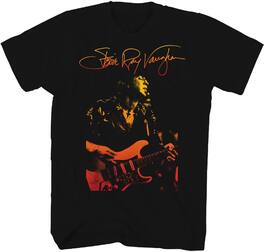 PopMarket - Stevie Ray Vaughan - Stevie Ray Vaughan - Signature Gradient Photo T-Shirt - 2XL Black TS0001SRVA5 - APPAREL - Multicolor