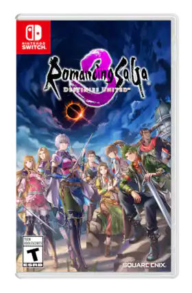 NINTENDO SWITCH
Romancing Saga
DESTINIES UNITED™
TEEN ADOLESCENTS
T ESRB
SQUARE ENIX - T (Teen 13+)