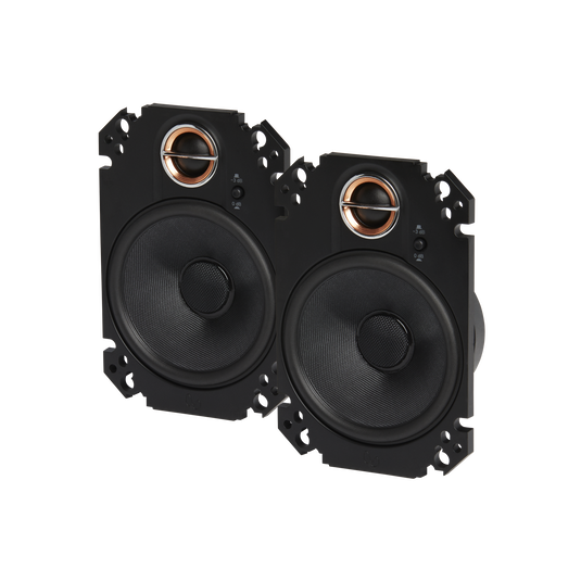 Infinity - KAPPA 463XF 4” x 6” two-way car audio plate multi-element speaker / No Grill - Black