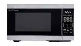 Sharp - 1.1 cu. ft. 1000W Smart Countertop Microwave Works with Alexa - Stainless - Stainless Steel