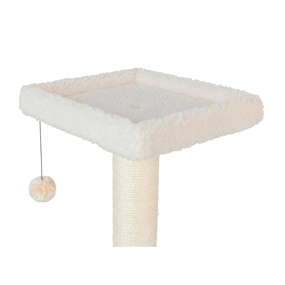 Alt View 6. Armarkat - Ivory 57 High Real Wood Cat Tree Fleece Covered Cat Climber - Beige.