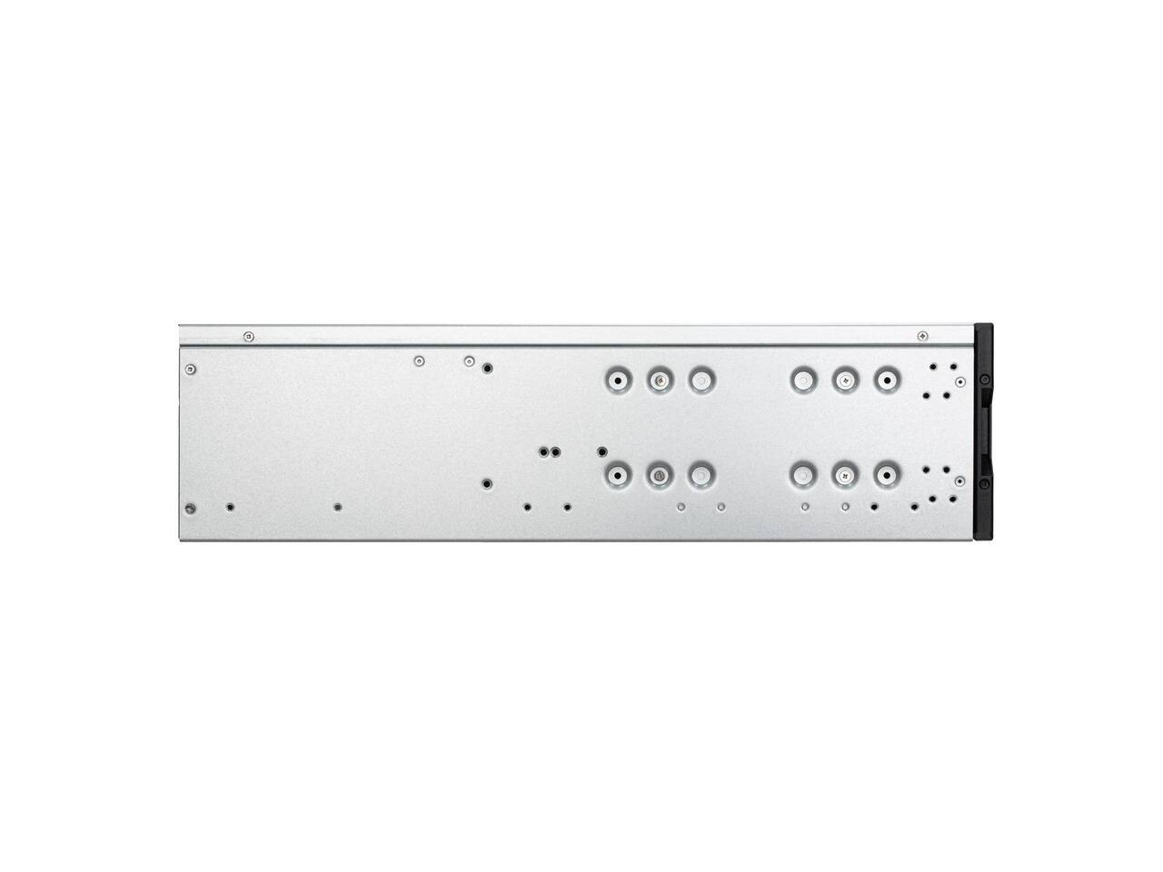 Alt View 4. SilverStone - Silverstone Technology RM31 3U rackmount server chassis with dual power supplies and 360mm radiators support - Black.