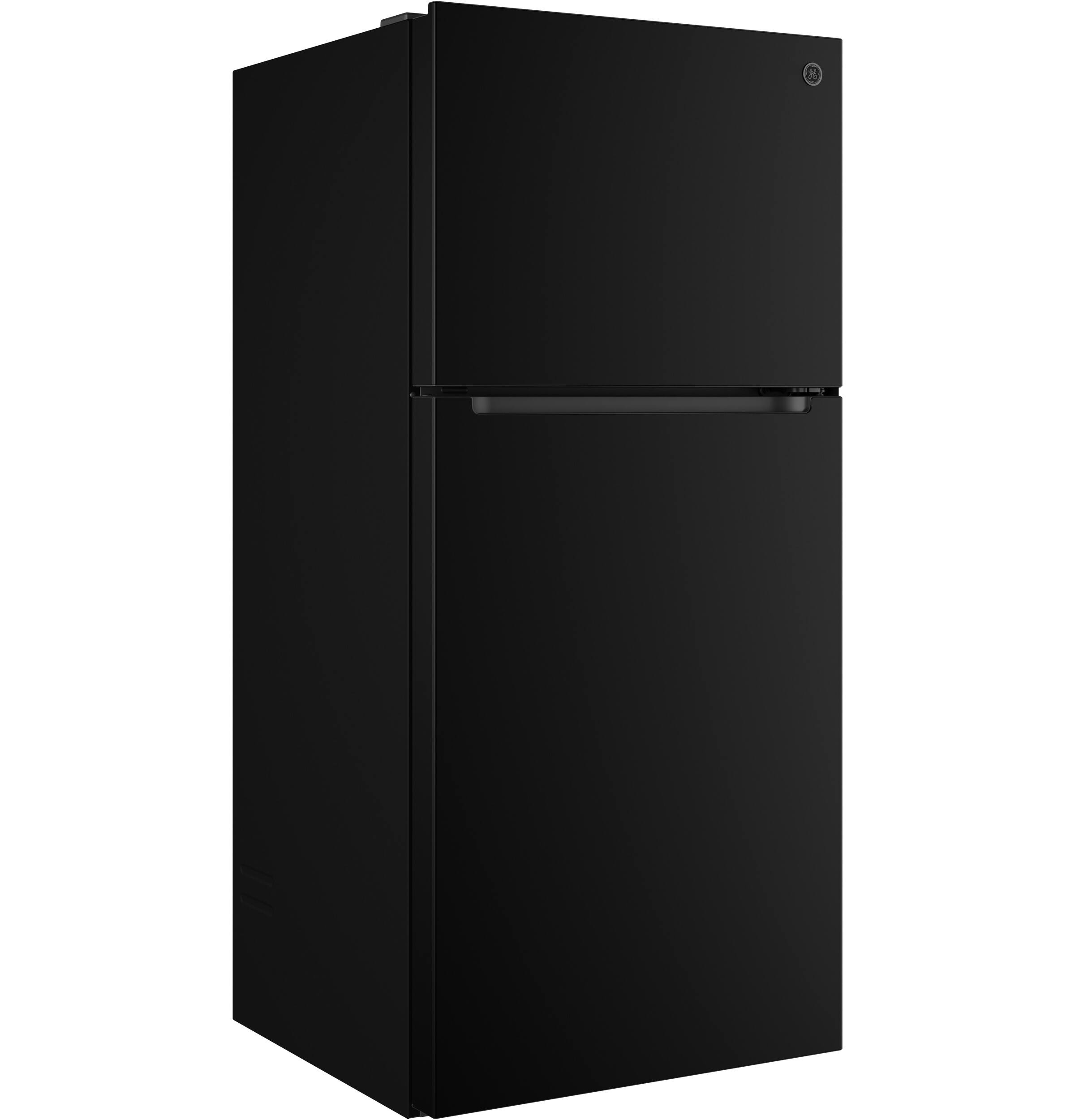 Alt View 26. GE - 30 in. Wide 19 Cu. Ft. Garage Ready Freestanding Top Freezer Refrigerator with Bright LED Lighting - Black.