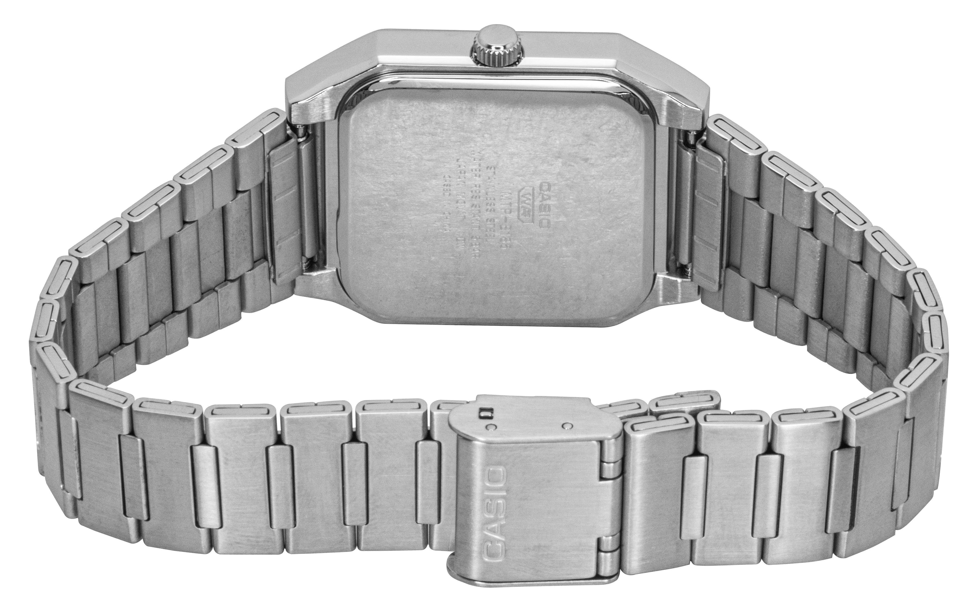 Casio Analog Quartz MTP B185D 2A1V Mens Watch Stainless Steel