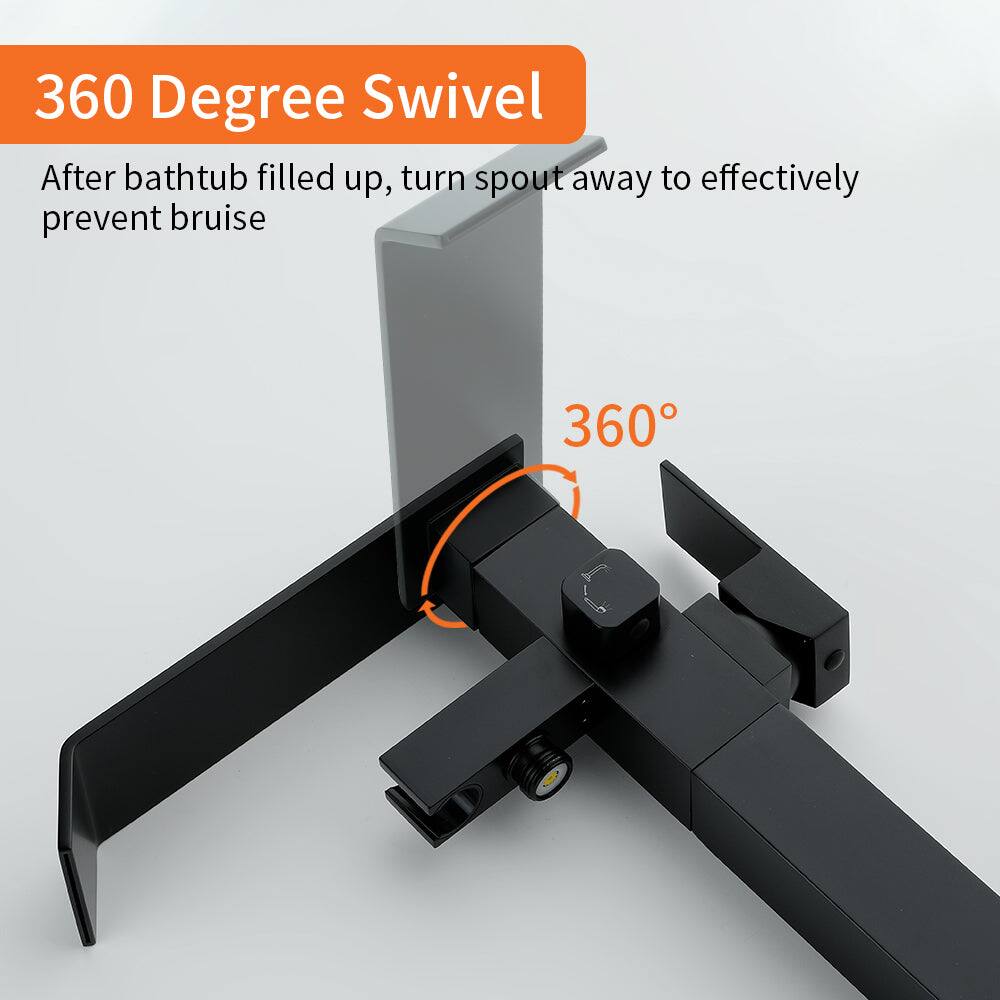 360 Degree Swivel

After bathtub filled up, turn spout away to effectively prevent bruise