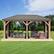Left. Yardistry - 12' x 20' Meridian Gazebo Mesh Kit - Black.