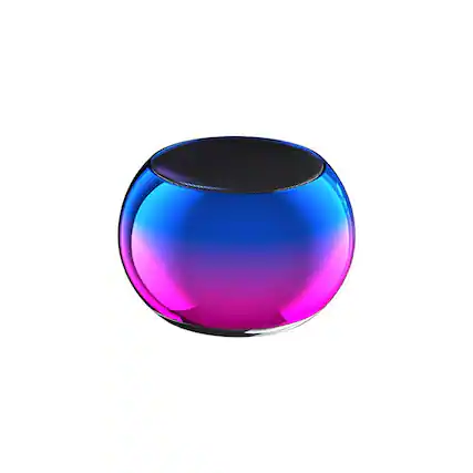 Front. Cluzine - Mini Bluetooth Speaker, Gradient Color, Metal Subwoofer,Portable Wireless Speaker for Home.
