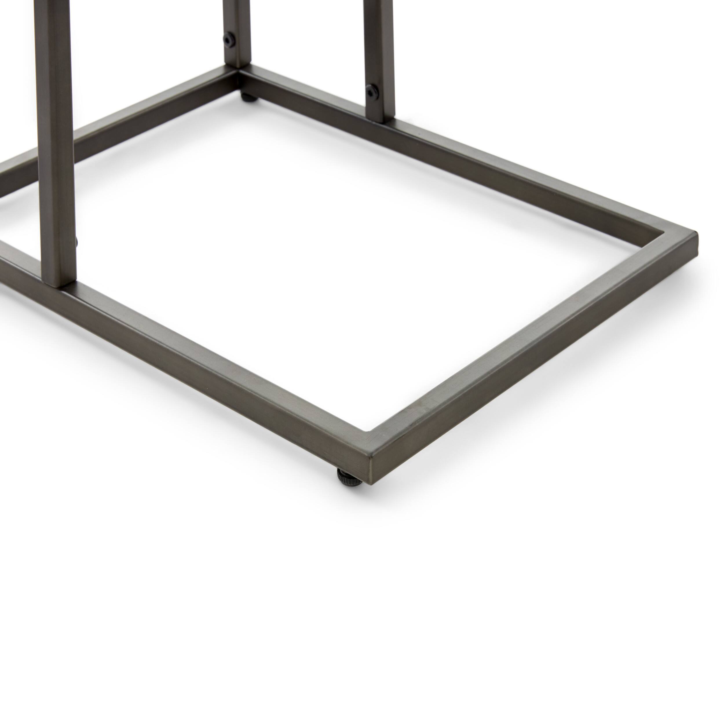 Alt View 15. Serta - Harton C Shape Side Table - Marble Print.