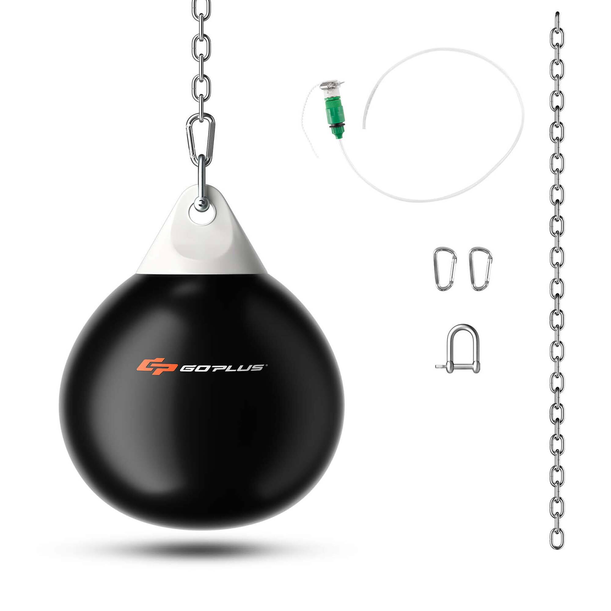 Alt View 1. Costway - Costway Water Punching Bag 21" 180 Pound Heavy Punching Bag with Adjustable Metal Chain - Black.