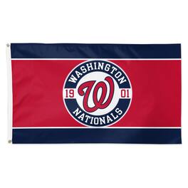 WinCraft - Washington Nationals 3' x 5' Applique Flag - Multicolor