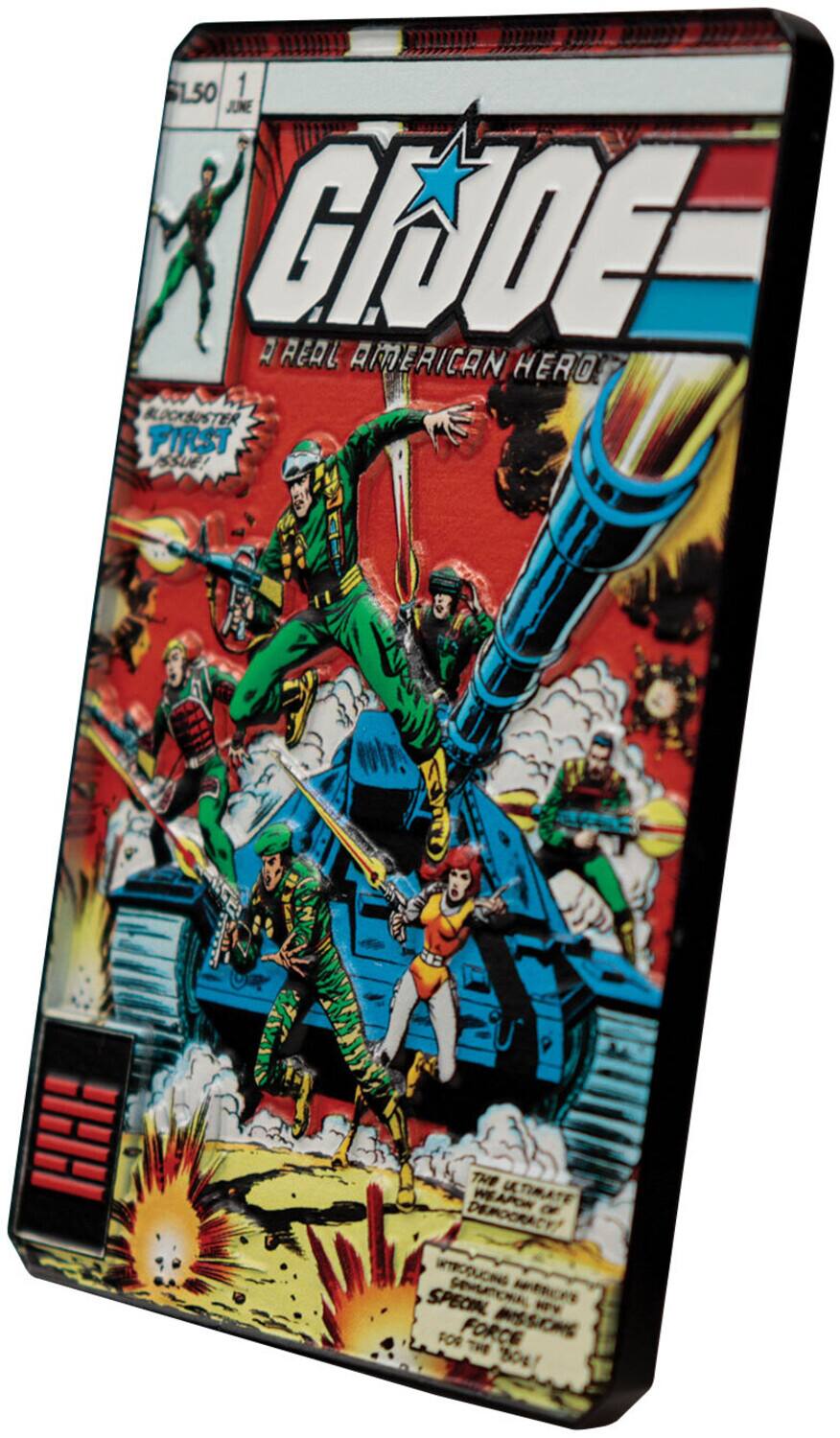 Sure, here is the corrected and grouped text from the image:

---

**G.I. JOE**  
A REAL AMERICAN HERO

**BLOCKBUSTER FIRST ISSUE!**

**THE ULTIMATE WEAPON OF DEMOCRACY!**

**INTRODUCING SPECIAL SENSATIONAL ATROA NPV FOR FORCE MISSION THE B0**

---

This text is taken from the cover of the comic book.