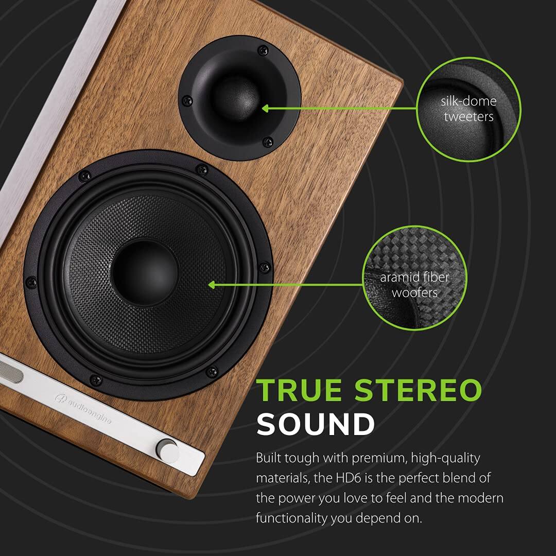 silk-dome tweeters  
aramid fiber woofers  

TRUE STEREO SOUND  

Built tough with premium, high-quality materials, the HD6 is the perfect blend of the power you love to feel and the modern functionality you depend on.