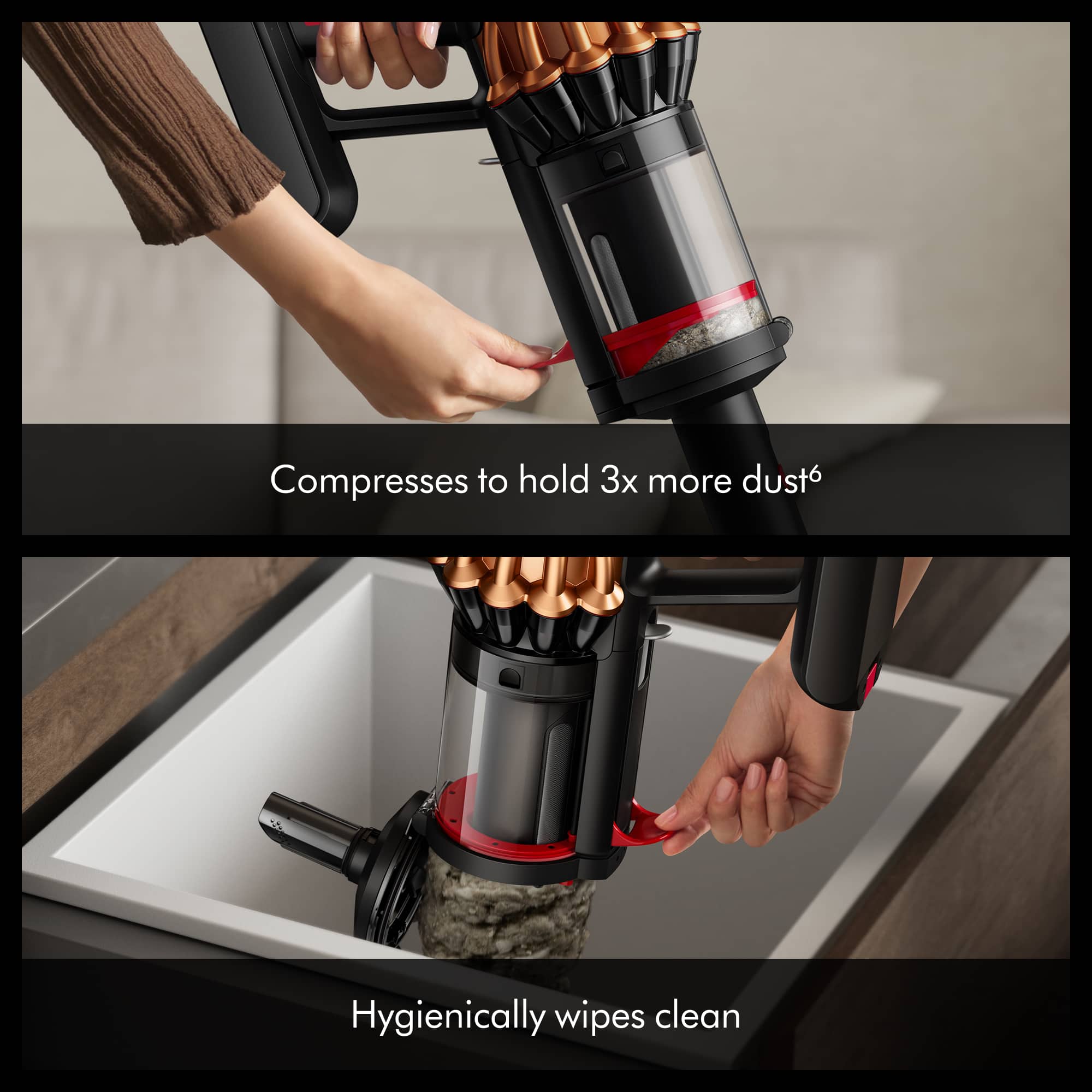 Dyson V16 Piston Animal Cordless Vacuum Black / Bright Copper