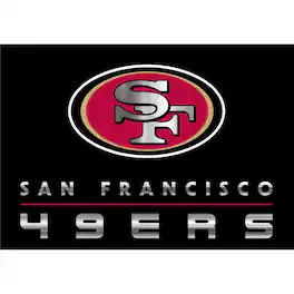 Imperial - San Francisco 49ers 7'8'' x 10'9'' Chrome Rug - Multicolor