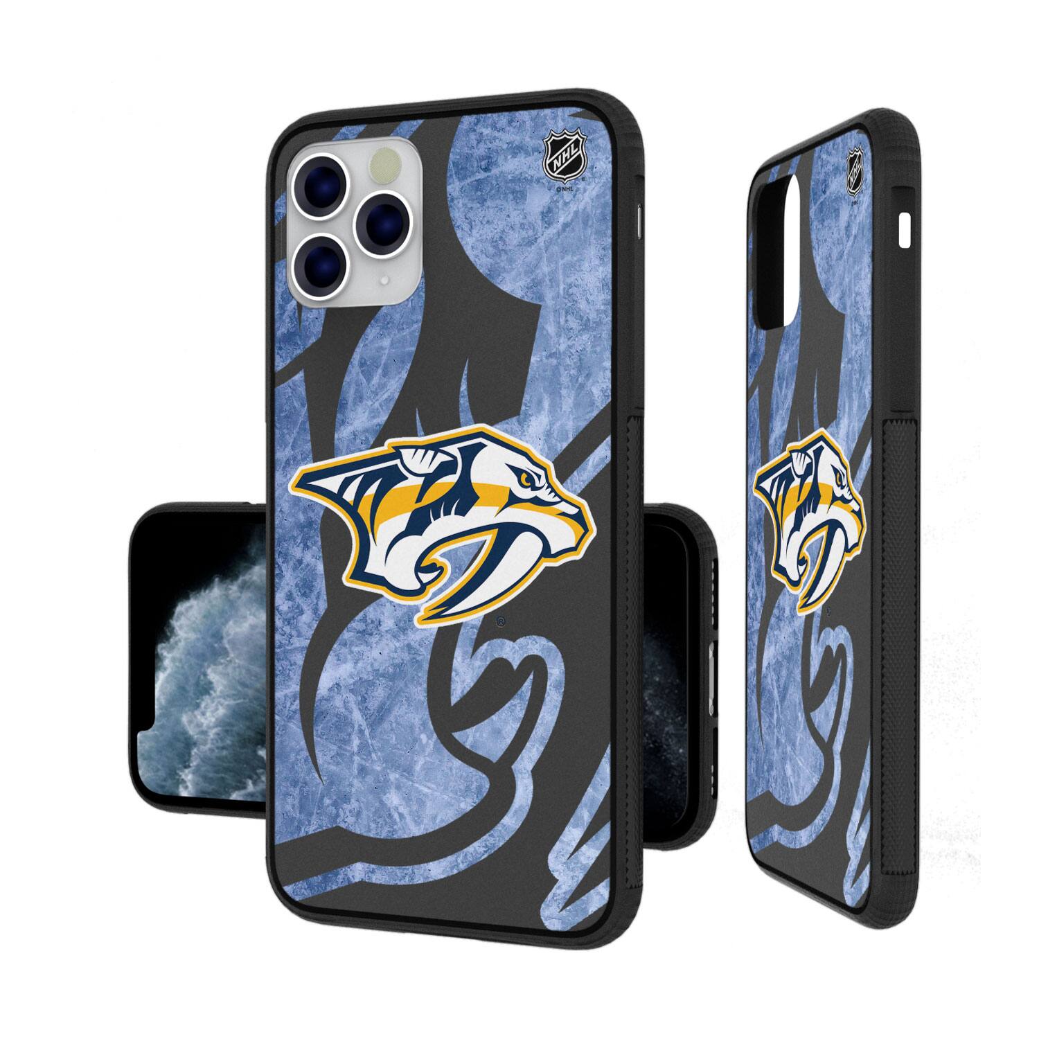Alt View 3. Keyscaper - Nashville Predators Bump Case with 8.2ft Drop Protection - 15 - Multicolor.