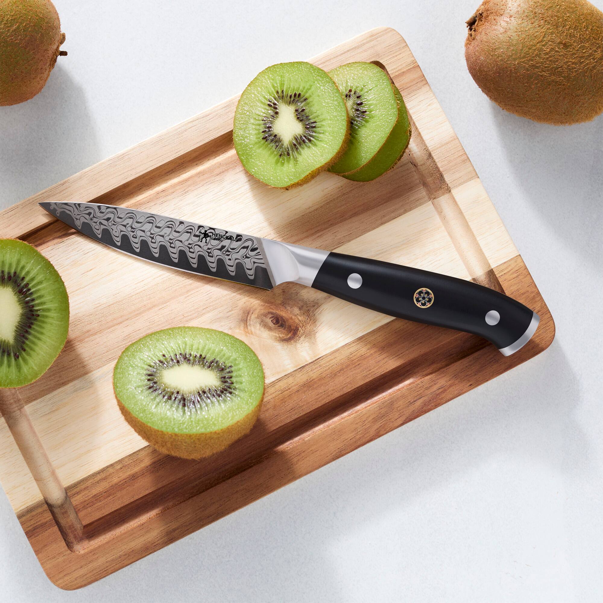 Alt View 1. Henckels - Henckels Compass Damascus 4-inch Paring Knife - Black.