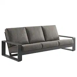 Lirienne Outdoor Patio Aluminum Sofa by Modway - Smoke Gray