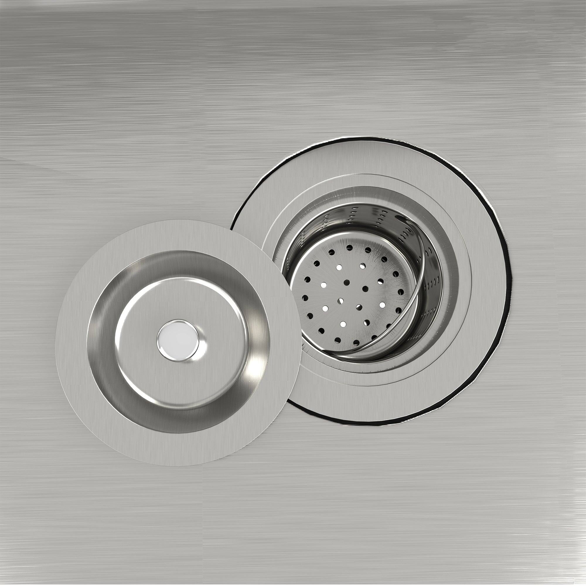 Alt View 8. Boyel Living - 36 in. Undermount Single Bowl 18-Gauge Stainless Steel Kitchen Sink with Cutting Board, Rolling Drying Rack, Colander - Silver.