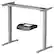 Front. Costway - Costway Electric Adjustable Standing up Desk Frame Dual Motor w/Controller - Grey.