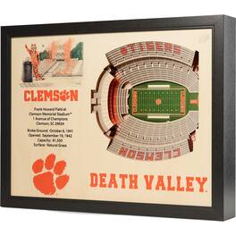 YouTheFan - Clemson Tigers 25.5" x 19.5" Memorial Stadium Stadium Views Wall Art - Multicolor