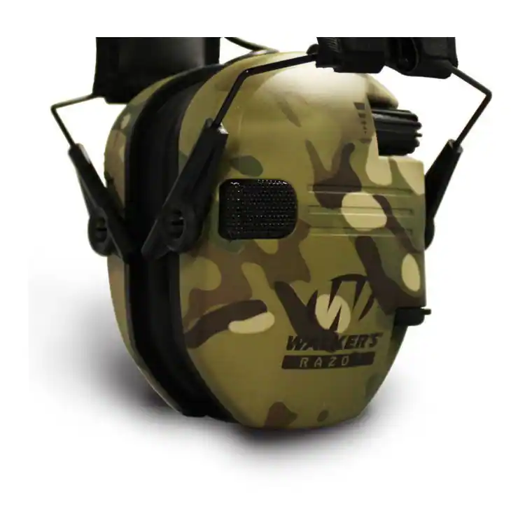 Walker Razor Modifocation Walkers Razor Slim Electronic Muff (Camo Tan) and Walkie Talkie (2 Pack ...